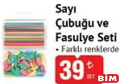 STUDİ SAYI ÇUBUĞU VE FASULYE SETİ